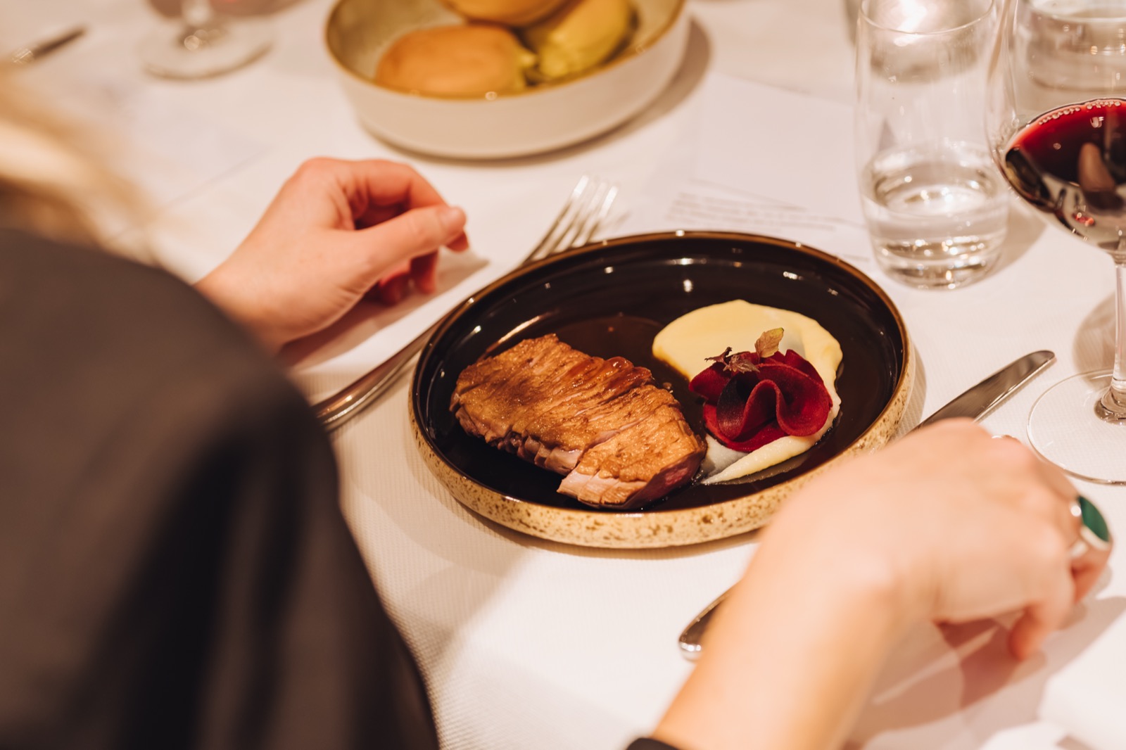 Culinair gerecht close-up